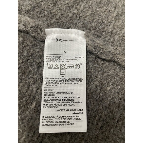 Old Navy Cardigan Women Brown Taupe Pockets Open Sweater Cozy Classic Medium - Picture 6 of 7